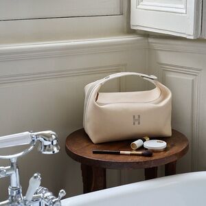 HERMES Bride-a-Brac case canvas cosmetic bag Large size